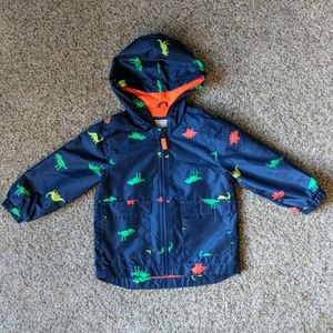 Carter's 3T dinosaur rain jacket EUC